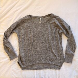 Lorna Jane Heather Gray Crew Neck Sweater